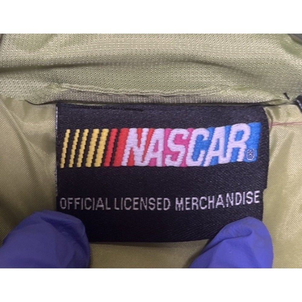 Vintage 2007 NASCAR Nextel Cup Series Green Puffer Vest Women's Small Petite - Picture 7 of 13